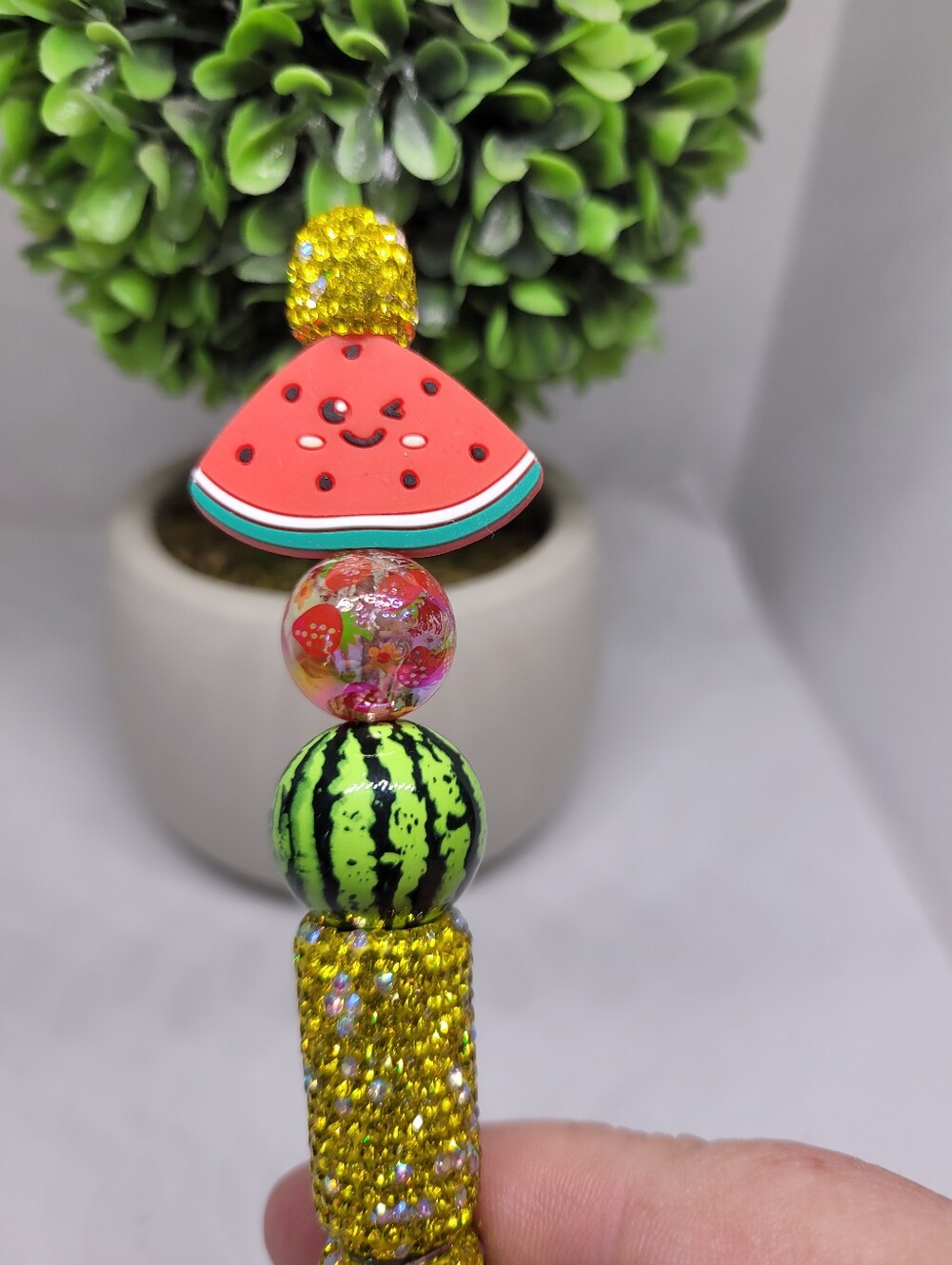Watermelon Beaded Pen